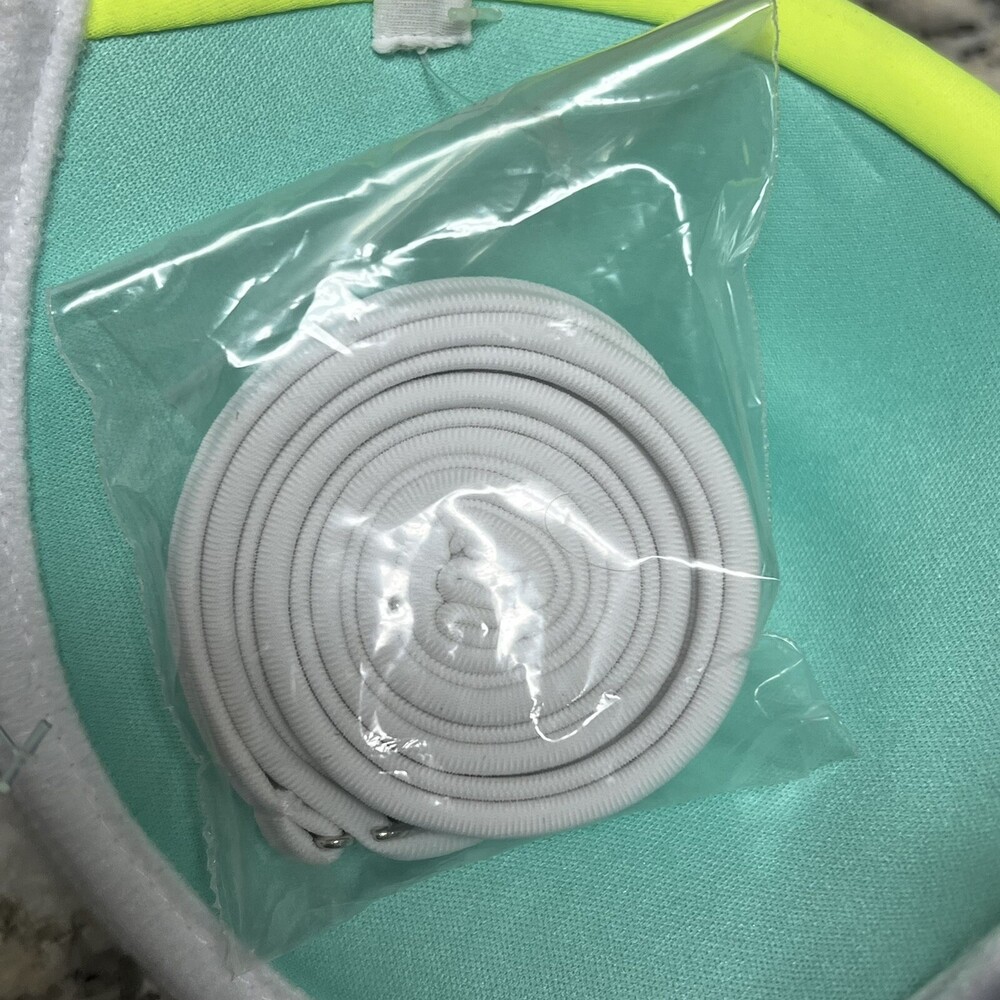 NEW Xhilaration Bikini Top Size Small Colorblock Blue Green White Padded Swim - Picture 4 of 8